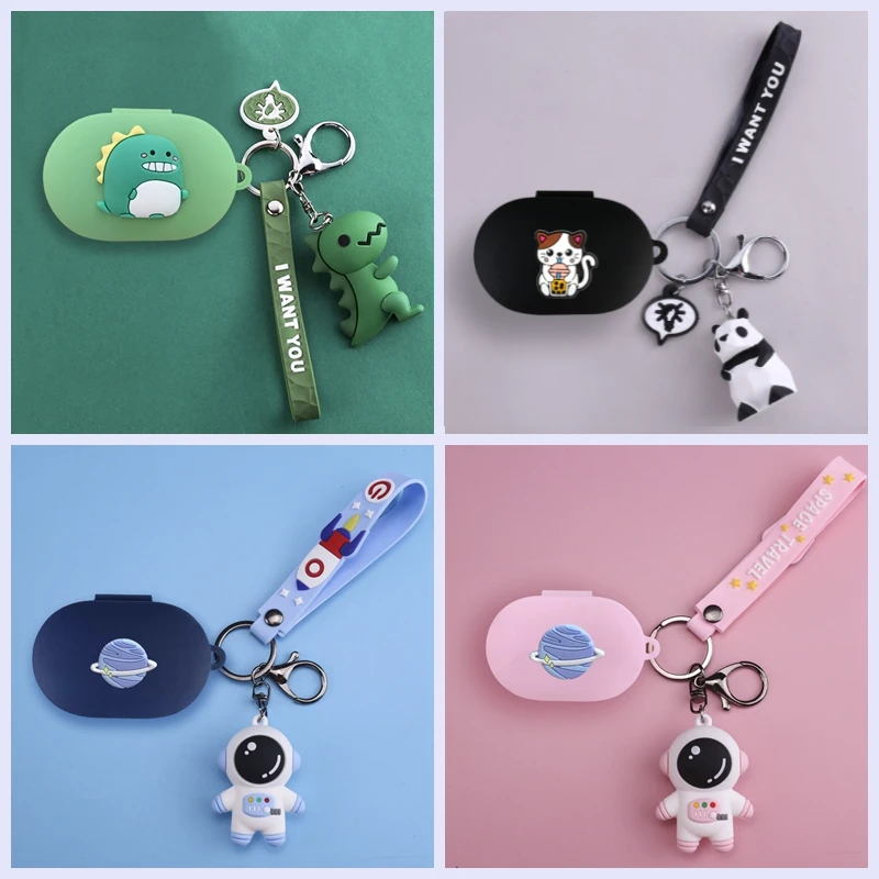 الكرتون ديناصور حالات Redmi إيردوتس حالة سماعات بلوتوث لاسلكية سيليكون الغطاء الواقي ل شاومي إيردوتس 2/إيردوتس s