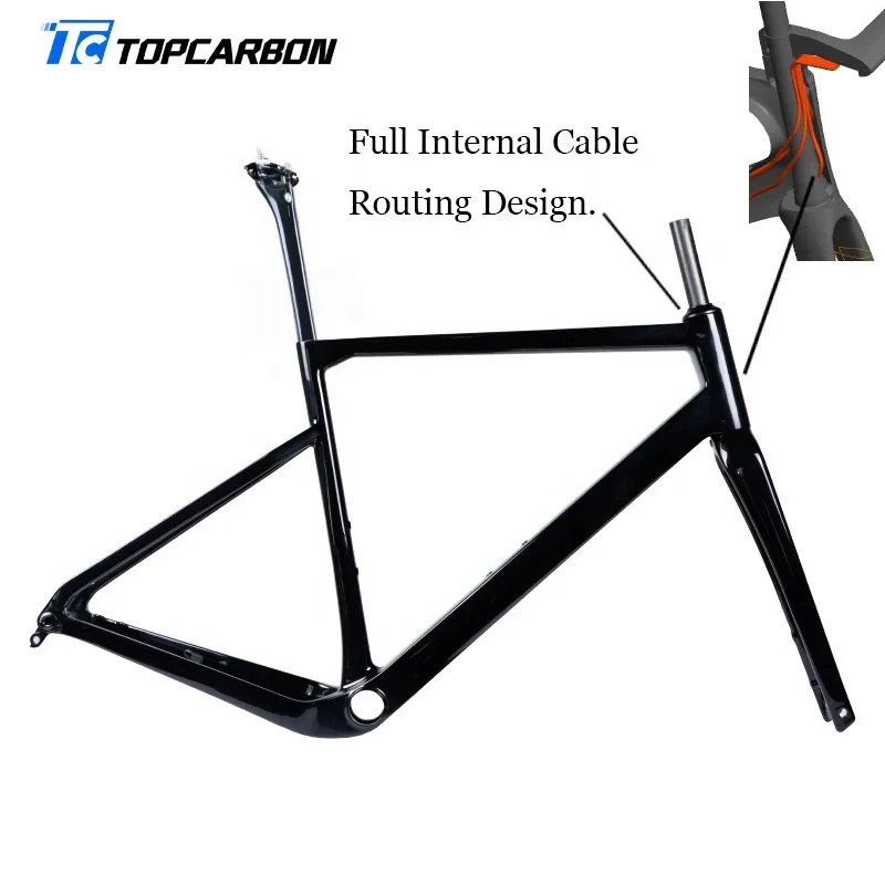 New Chinese Best Super Light Weight Carbon Fiber Gravel Frameset Bike Frame