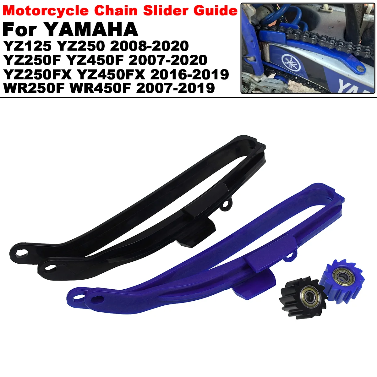 

Motocross Chain Guide Swingarm Chain Slider Guide Bottom Roller For Yamaha YZ250X YZ450F WR250F WR450F YZ WR YZ125 YZ250 YZ250F
