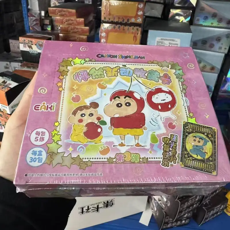

Коллекционные карточки Eaki Crayon Shinchan 3-й серии: оригинальные, с эффектом преломления, в наличии для любителей аниме, коллекционеров, в подарок-сюрприз