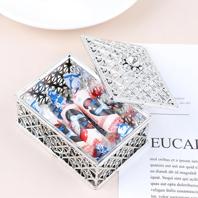 Jewelry Box Candy Ring Earrings Necklace Box Case Gift Birthday Party Wedding Decor Jewelry Case Storage Organizer Container