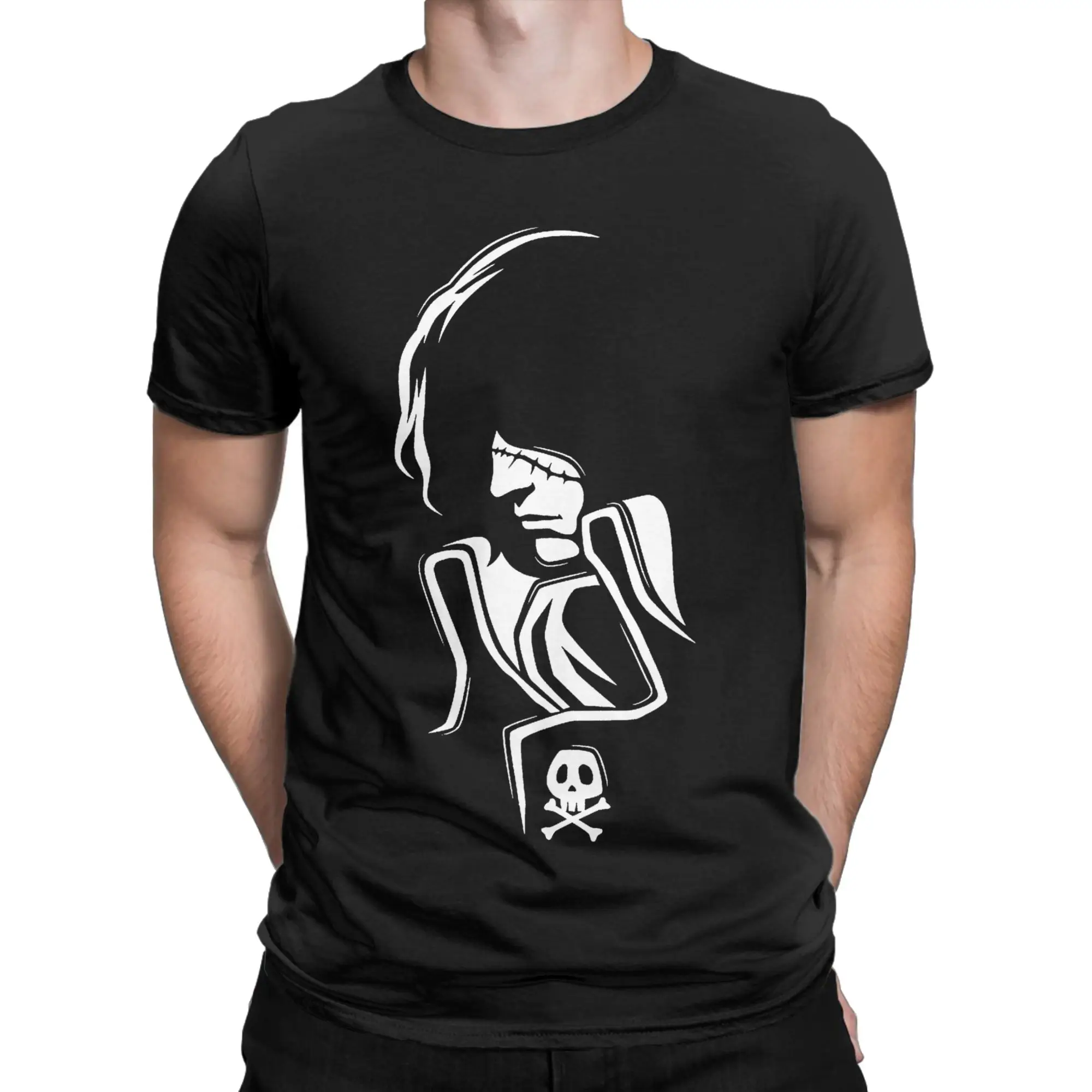 Vintage Space Pirate Captain Harlock Albator T-Shirt Men Pure Cotton T Shirt Anime Short Sleeve Tees Birthday Present Tops