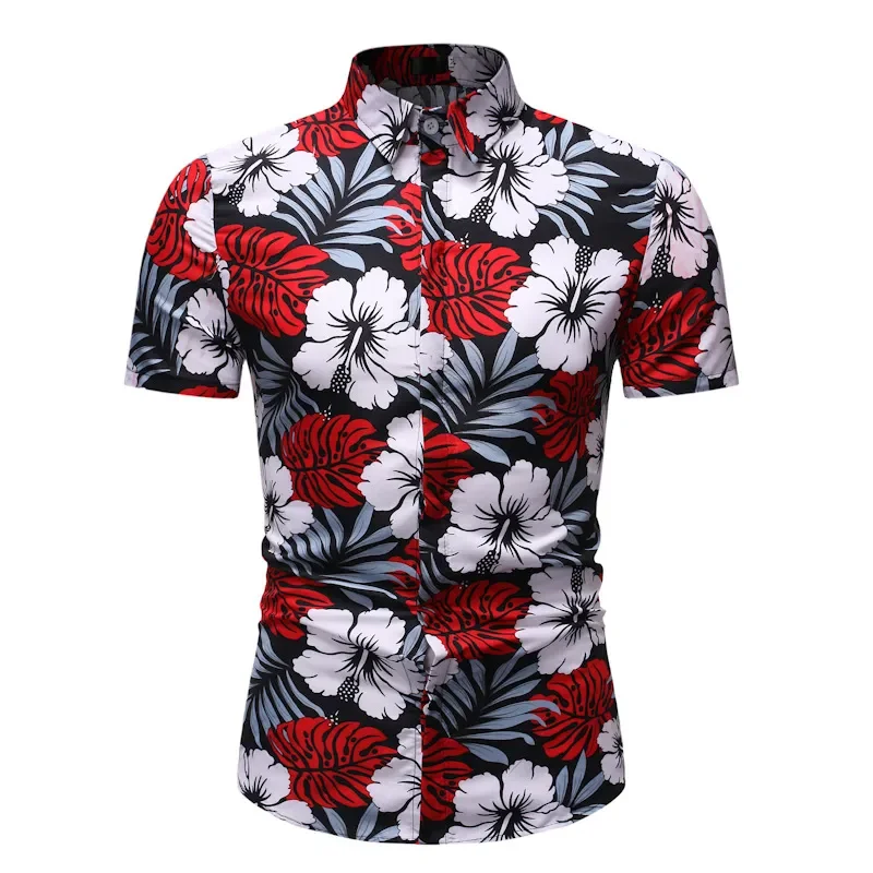 2023 New Summer Hawaiian Men\'s Shirt 3d Printed Floral Shirts for Men Casual Trend Fashion Clothing Tee Shirt Men Flowers Camisa