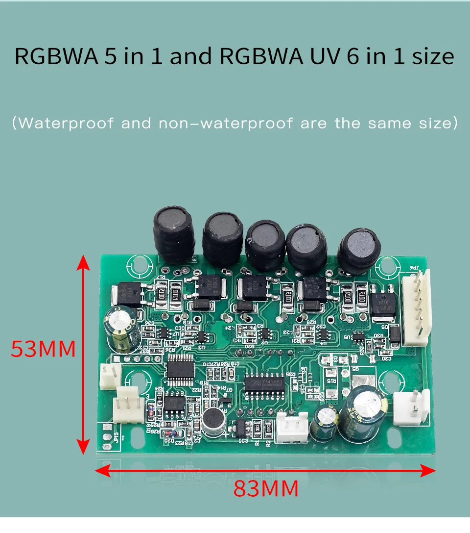 Led Par Licht Motherboard für 24x18w 12x18w 20x18w 18x18w RGBW A UV Led Bühne Licht Wasserdicht IP65 oder IP33 Reparatur Ersatzteile – Detail 7