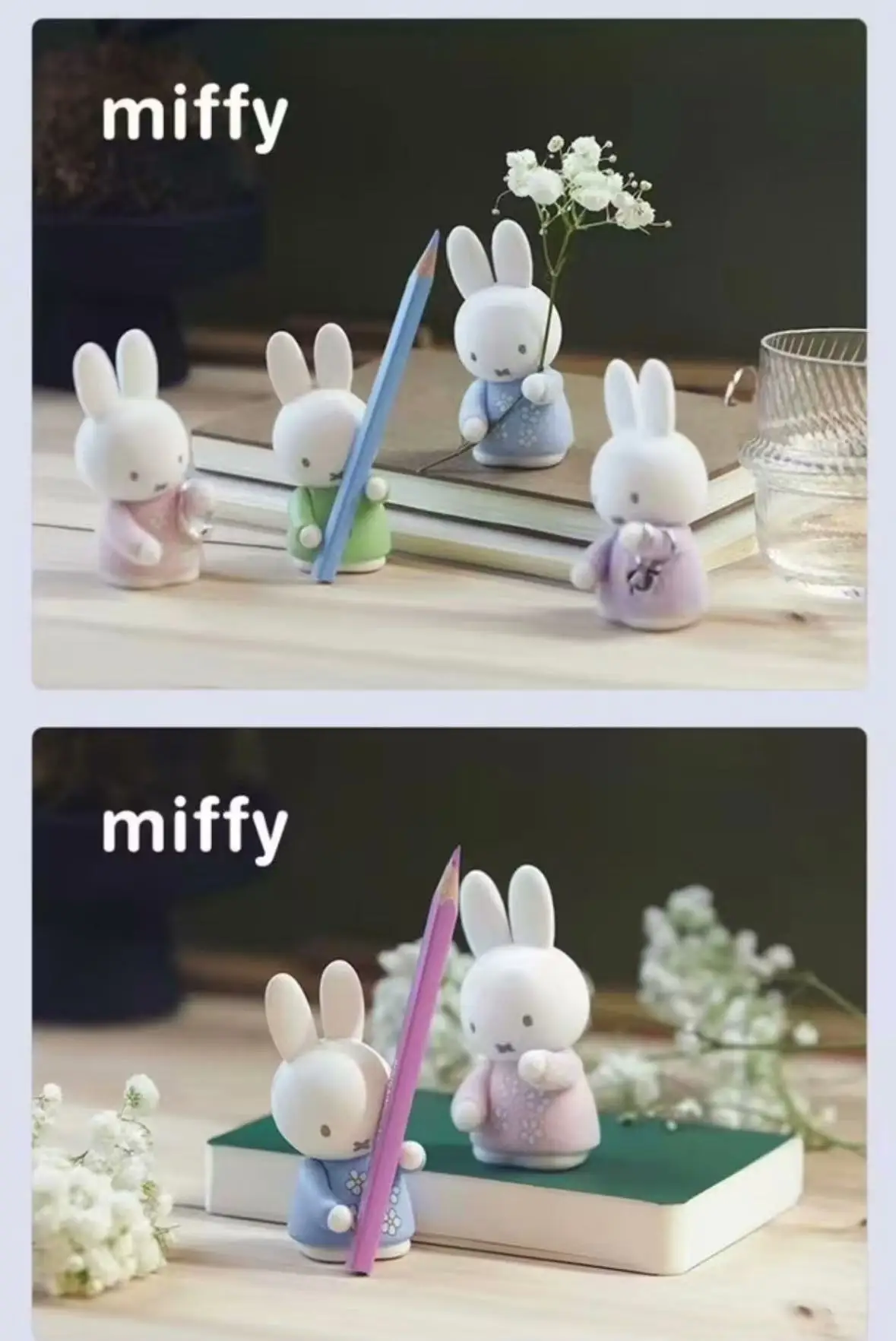 Rak Penyimpanan Miffy Kawaii Baru Rak Penyimpanan Ornamen Boneka Seri Mainan Boneka