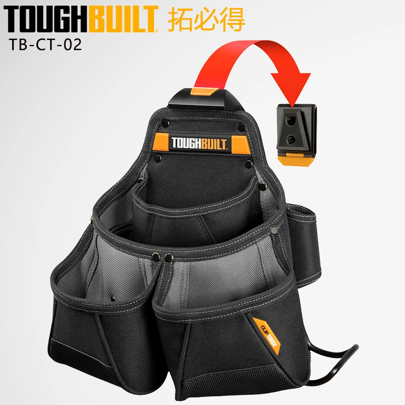 

TOUGHBUILT TB-CT-02 Framer Pouch Woodworking Version Mold Worker Special Double Bag Multifunctional Tool Waist Bag