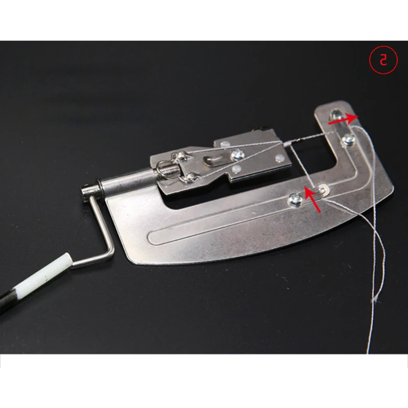 Halbautomatisches Edelstahl-Angelhaken-Bindewerkzeug Tragbares Schnellbindgerät für Angler Pesca Angelzubehör – Detail 7