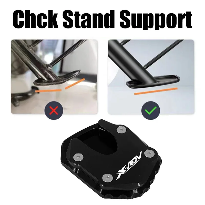 Motorcycle Accessories For HONDA X ADV X-ADV XADV 750 2021-2023 CNC Kickstand Foot Side Stand Extension Pad Support Plate