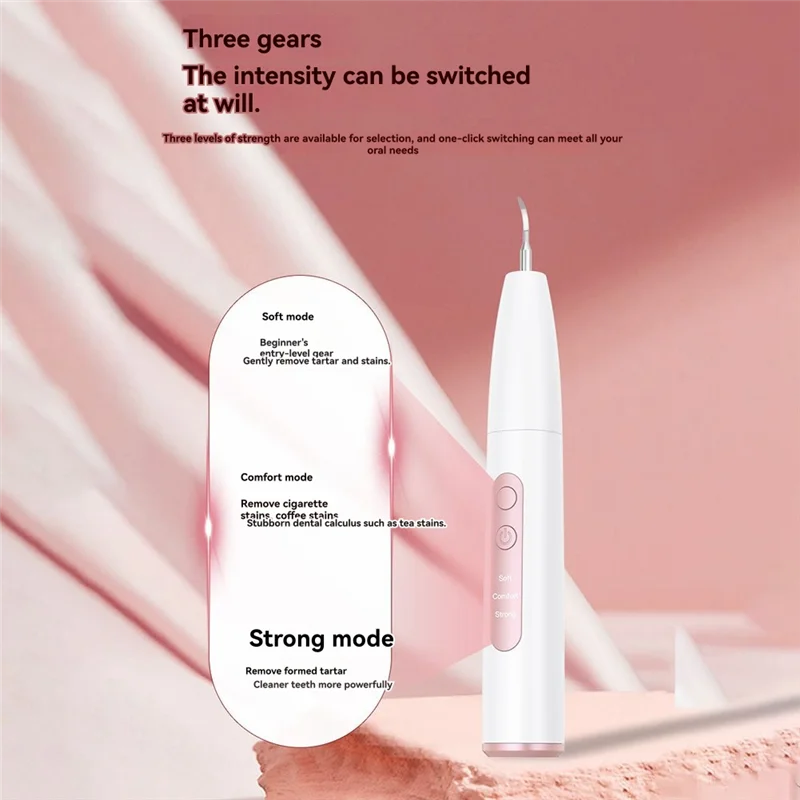 

【Семь-Купить】Очиститель зубного камня для отбеливания зубов, электрический полировщик зубов, ультразвуковой очиститель зубного камня