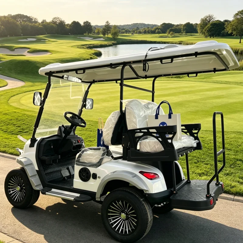 MMC Luxury Electric Golf Cart 4 Passenger Long Range Lithium Golf Buggy Factory Direct Supply