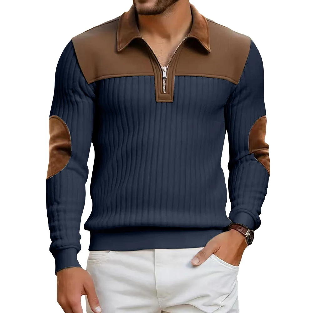 Shapershar The Latest Men's Heavyweight Autumn Sportswear With Stand-Up Collar and Long-Sleeved Sweater for Autumn and Winter
