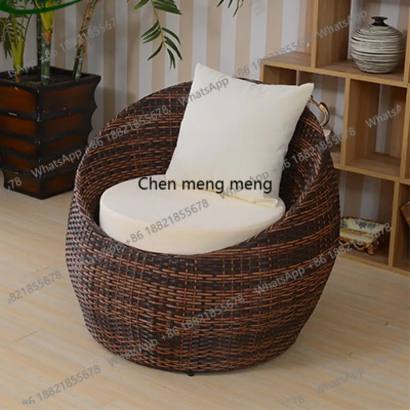 

Outdoor furniture rattan chair sofa courtyard balcony imitation rattan three people living room creative leisure
