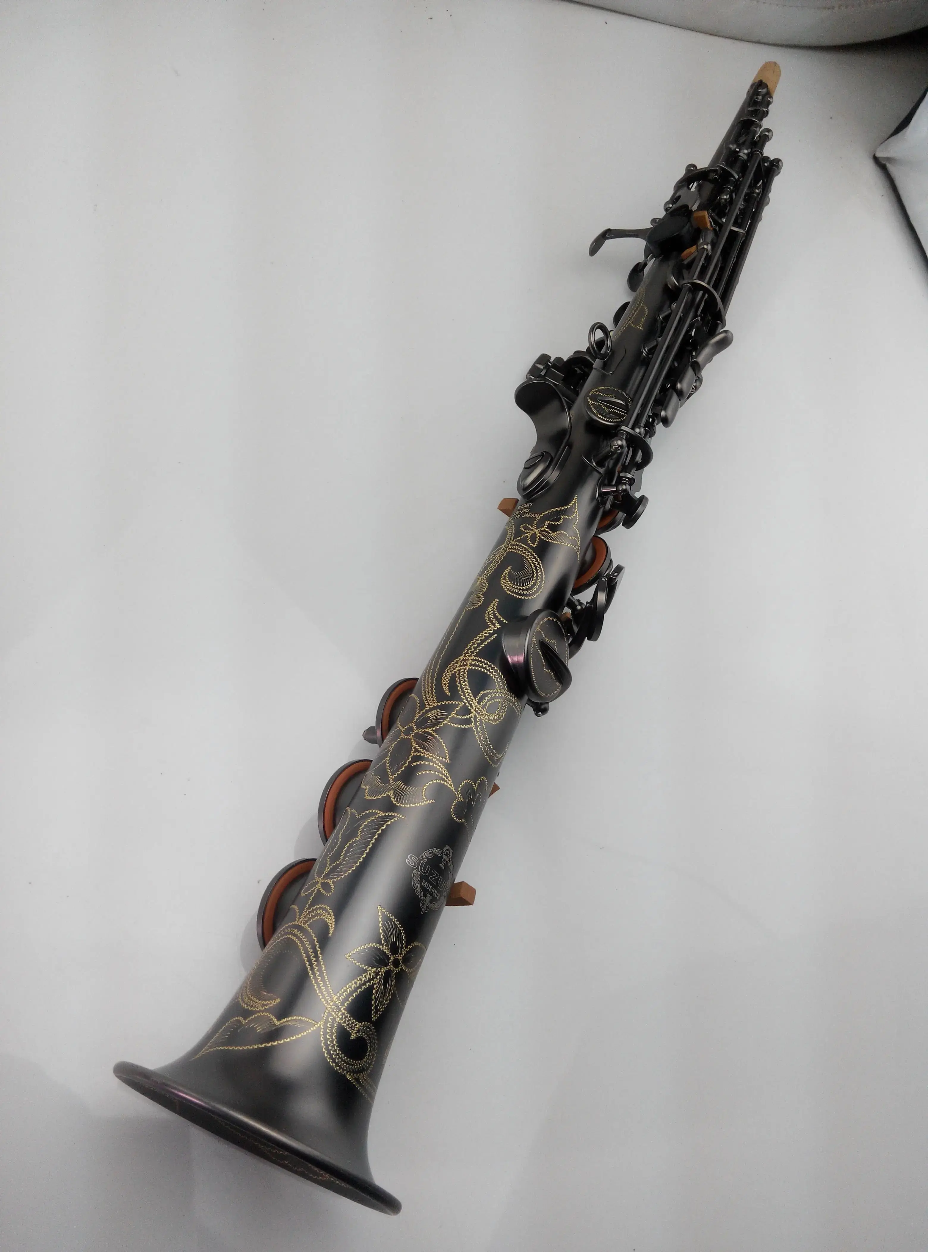 Hot SUZUKI New Soprano Saxophone b flat Saxofone Top Musical Instruments