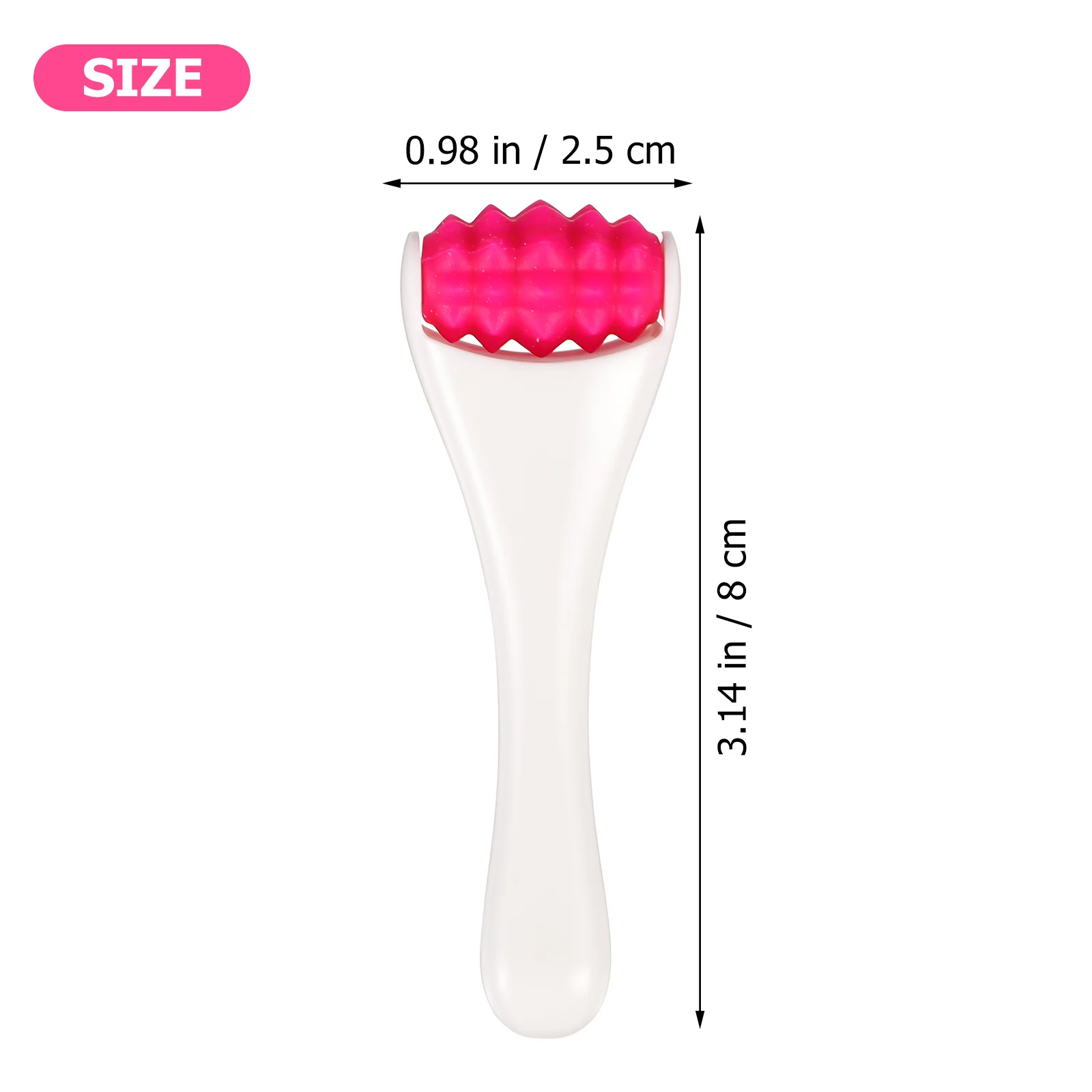 1pc rolo de pele dos olhos ferramenta de massagem facial leve portátil para cuidados faciais melhora a circulação sanguínea adequado para essência