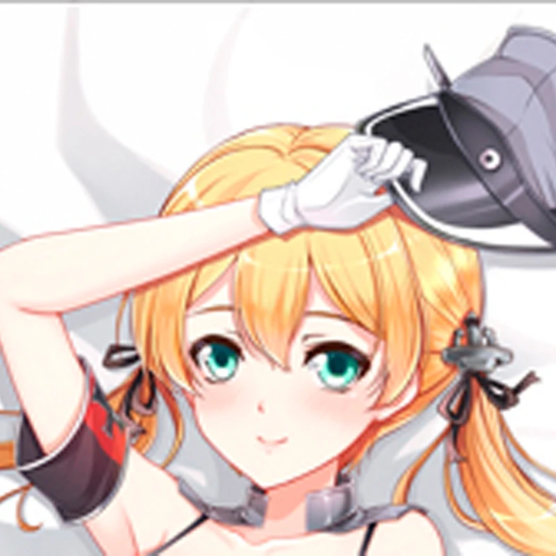 Prinz Eugen Anime Dakimakura Pillow Cover Double Sided Print Hugging Body Pillow Case Multi Size 120-180cm