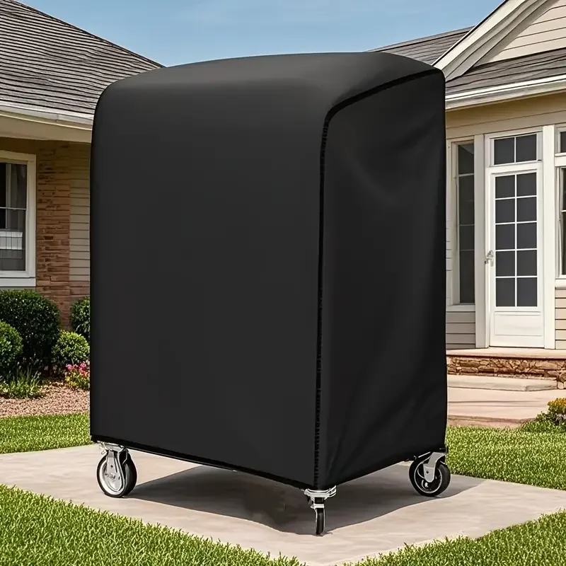 1 pièces 210D Oxford tissu BBQ carré gril couverture étanche, couverture de barbecue couverture de barbecue