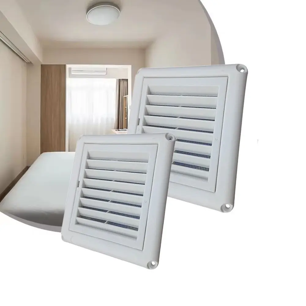 Com abas grade de ventilação de ar capa de ventilação 150*150mm/200*200mm grelha ventilação aquecimento refrigeração aberturas placa pp