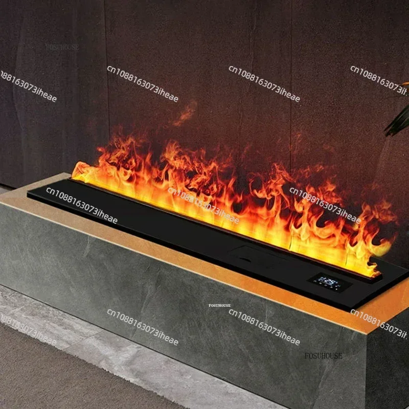 Nordic Embedded Fireplace with Fire Imitation for 3D Atomizing Fireplace Light Luxury Living Room Decorative Fireplaces
