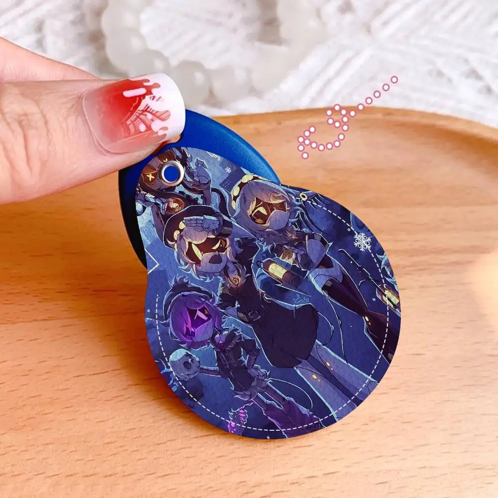 M-Murder Drones Adorable Teardrop Acc Control Card Protector Bus Keychain Elevator Card Holder Student PU Material