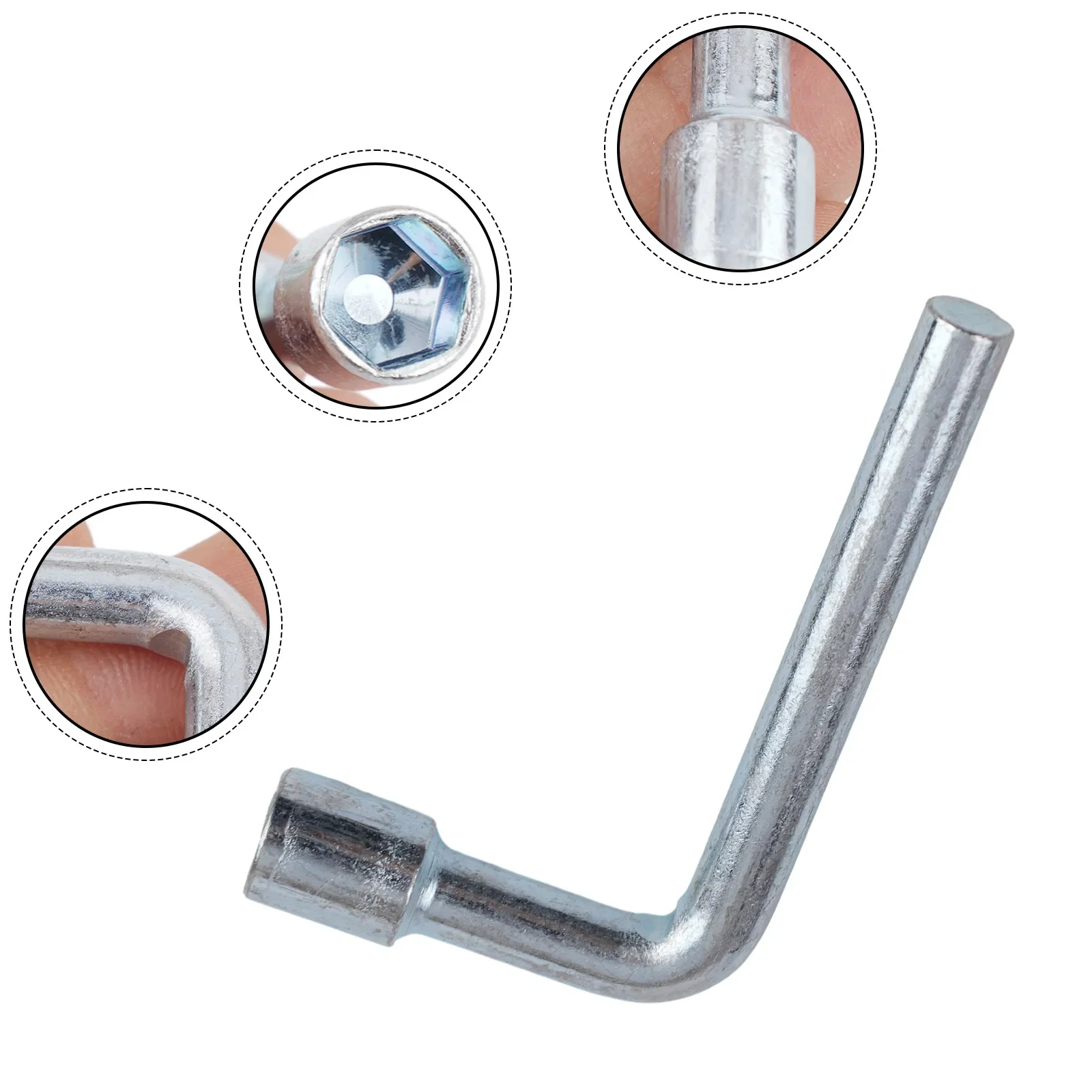 Brand New Hot Sale Protable Socket Wrench L Shaped Plumber Key Silver High Quality Multi Tool 7/8/10/12/13/14mm