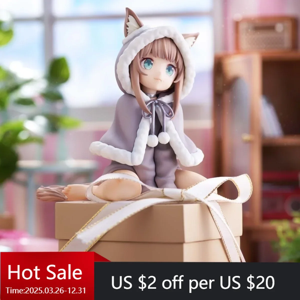 

Anime Character My Cat Is A Cute Girl Christmas Outfit Cute Girl Car Desktop Ornament Small Figurines & Miniatures Home Craft