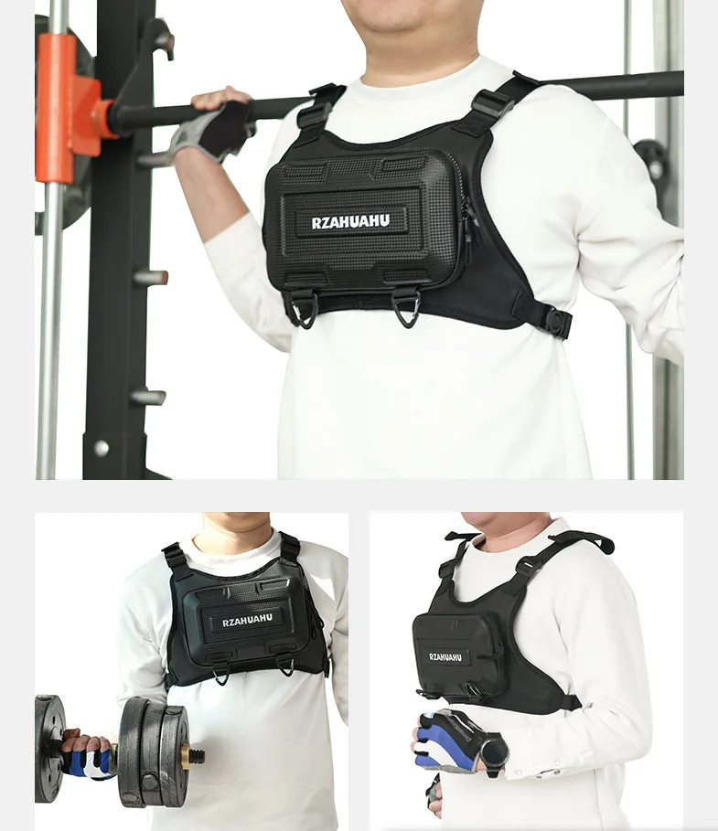 

Hard Shell Multifunctional Functional Tactical Chest Bag Men's Chest bag Workwear Cycling Street Vest Bags Motorcycle Chest bags