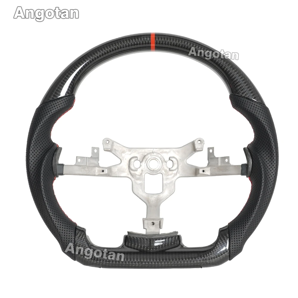 

USA Stock Real Carbon Fiber LED Steering Wheel for Chevrolet Corvette Z06 C6 Coupe Leather Steering Wheel 2007-2013