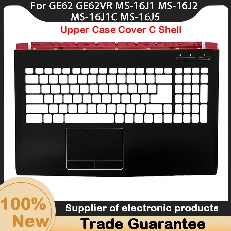 Baru untuk MSI GE62 GE62VR MS-16J1 MS-16J2 MS-16J1C MS-16J5 6QD 6QF 6QE casing atas penutup sandaran C cangkang LCD penutup Bezel depan