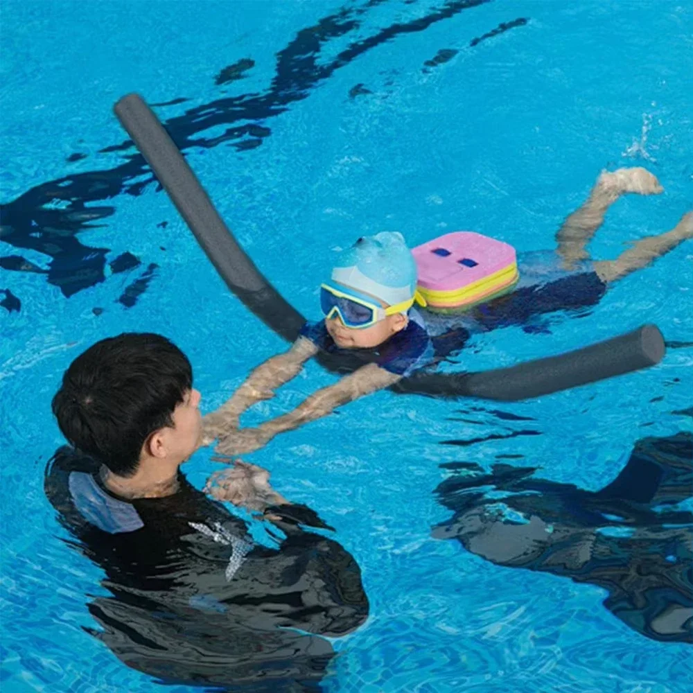 1Pc Flexible Foam Swim Noodle Solid Color Strong Buoyancy Floatation Stick For Pool Beach River Water Games view 2