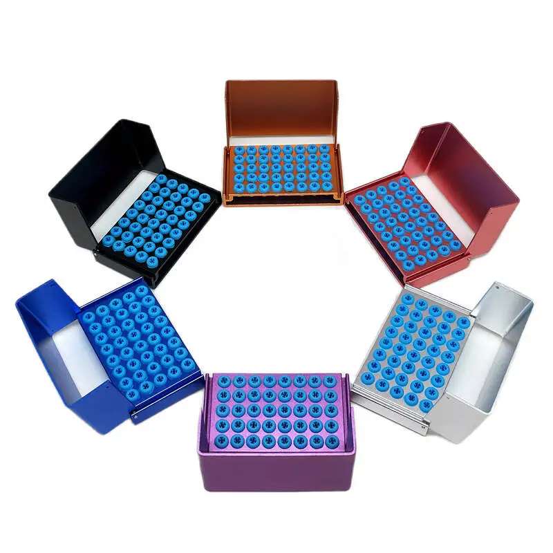 

Dental 40 holes Cleaning Stand Autoclave Sterilizer Holder Box For High/Low Speed Dental Burs Drills