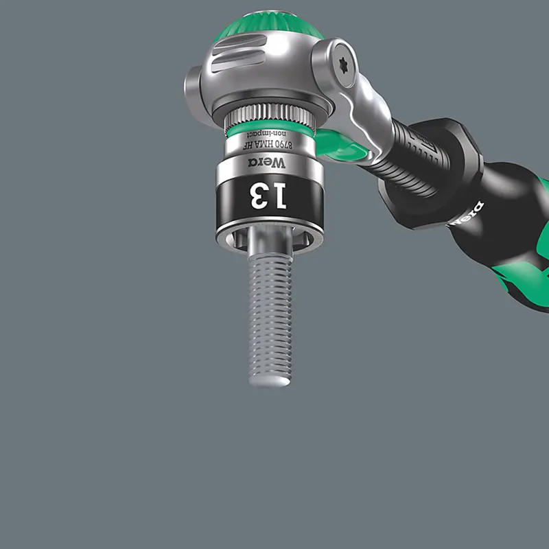 Imagem -02 - Wera Zyklop-soquete de Chave de Catraca Hexagonal Cabeça Sextavada 8790 mm 4.5 mm mm 5.5 mm mm mm mm mm 10 mm 11 Milímetros 12 Milímetros 13 Milímetros 4