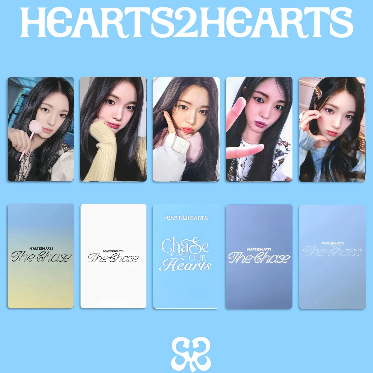 hearts2hearts ステラ中国kms 限定トレカ 5枚セット 5 ピース/セット KPOP Hearts2Hearts 新アルバムチェイスフォトカード