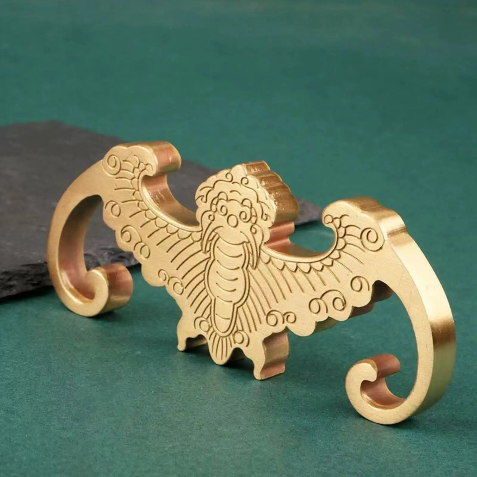 Winged Paperweight Polished Brass Paperweight Multifunctional for Calligraphers