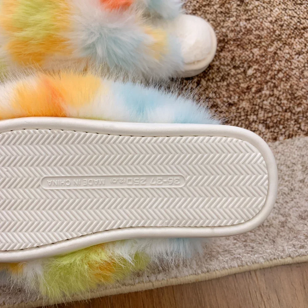 Damen Warme Hausschuhe Plüsch Leopardenfell Flauschige Pantoffeln Große Größen Geschlossene Zehenpartie Flache Sandalen Weiche Bequeme Schuhe für Frauen – Detail 8