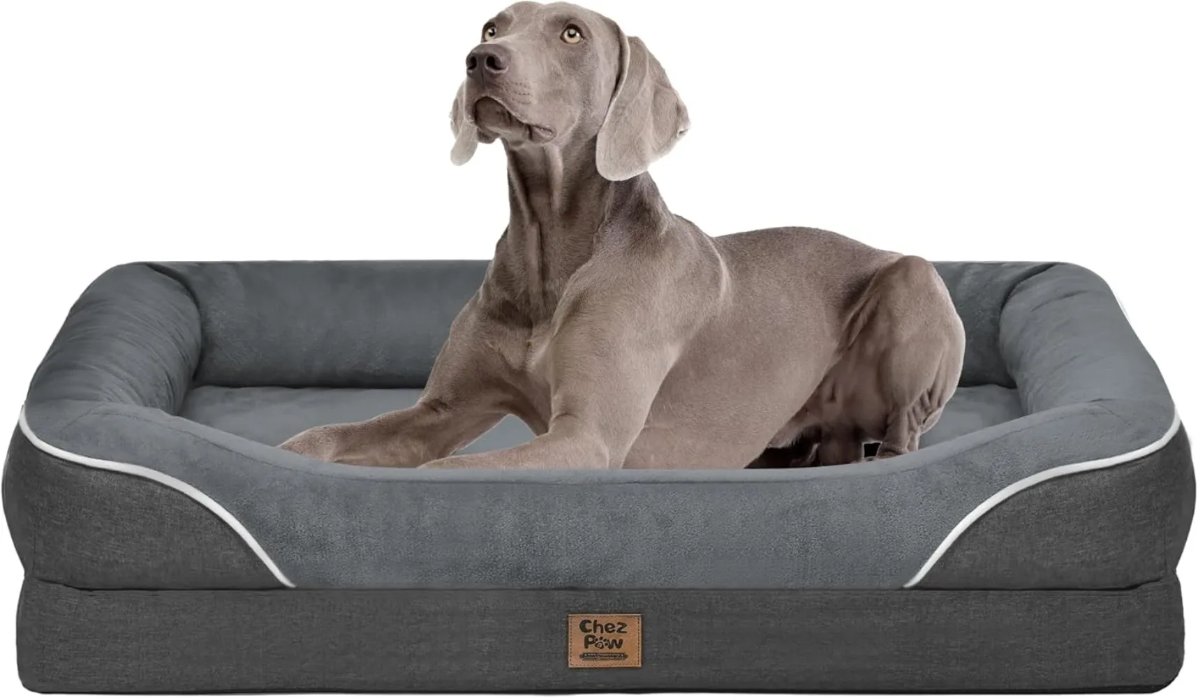 

Washable Orthopedic Large Dog Bed - Removable Orthopedic Dog Bed XL with Bolster Extra Large Dog Beds with Washable Cover XL