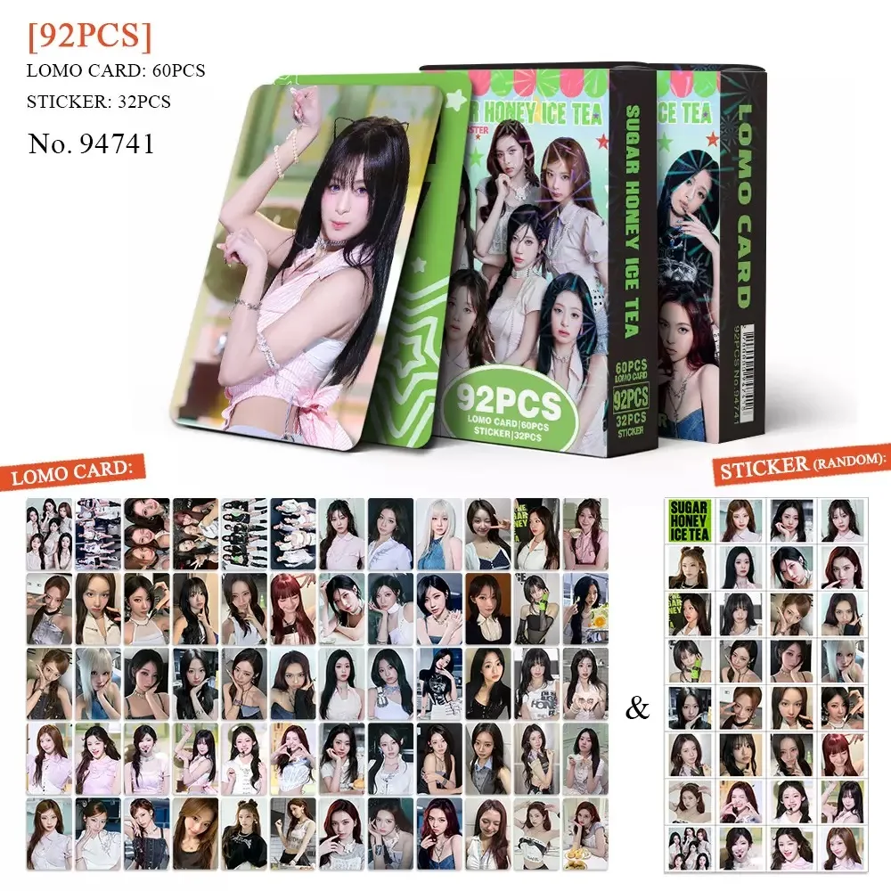 55/92PCS Korean Hot Idol New Ablum "SUGAR HONEY ICE TEA" Photocards RUKA AHYEON RORA PHARITA RAMI ASA CHIQUITA HD Lomo Cards view 2