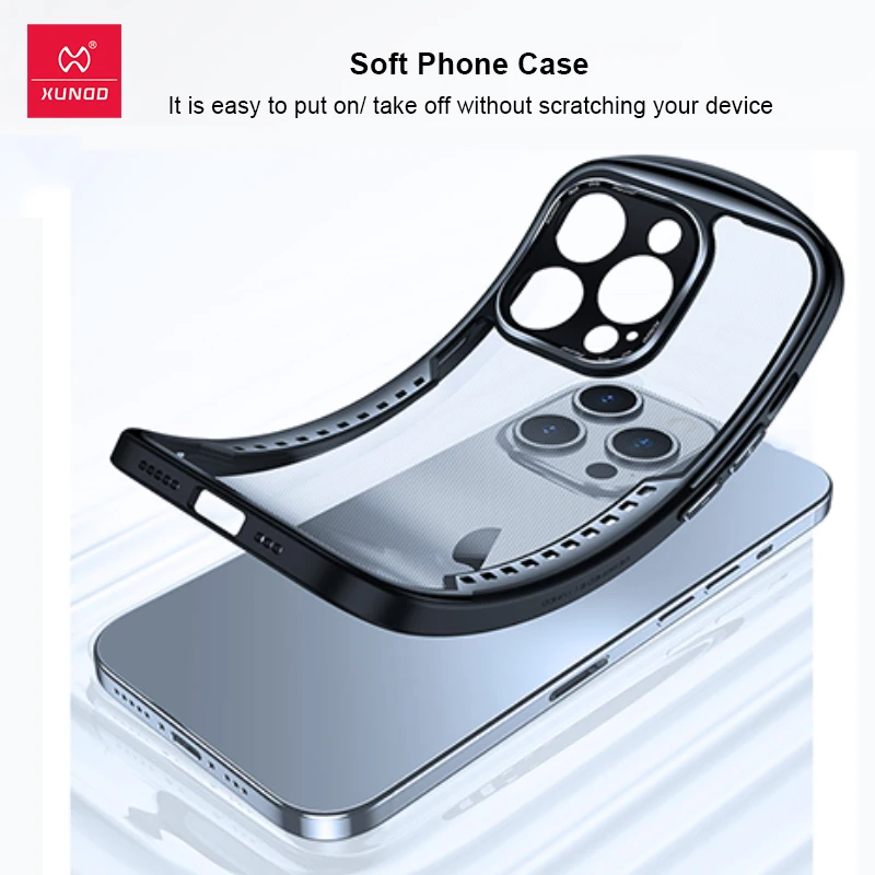 Para iphone 15 pro 15 pro max caso de refrigeração xundd airbags à prova de choque duro pc + tpu dissipação de calor proteção funda