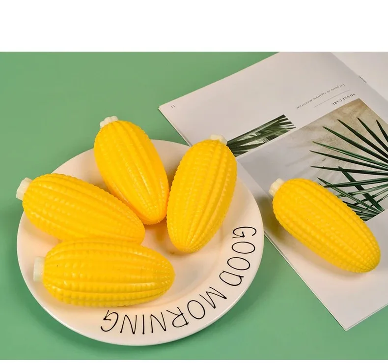 !-Cute Soft Simulation Corn Anti Stress Squishy Fidget Toys Venting Balls Slow Rebound Decompression Squeeze Toy For Adults Kids