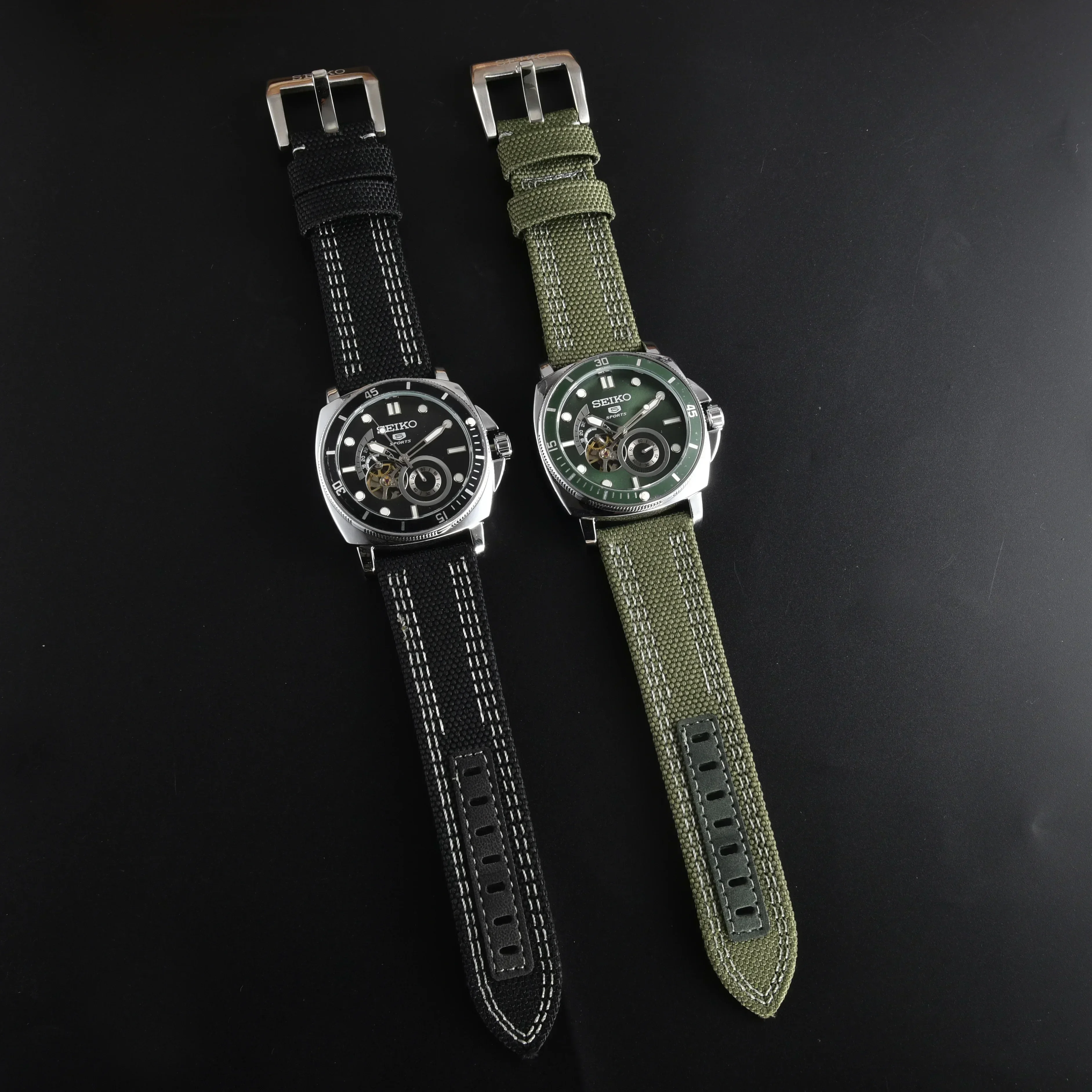 New Original SEIKO 5 Mechanical Watch Automatic Watch Men\'s Canvas with Luminous Men\'s Watch Luxury Fashion Ladies Watches