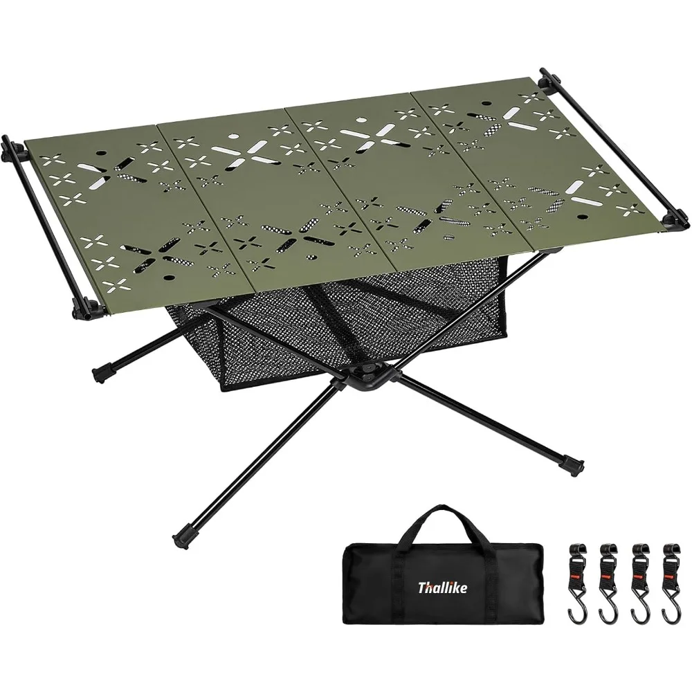 camping table,outdoor folding table,lightweight portable camping side table with hollow pattern,ultralight aluminum beach table