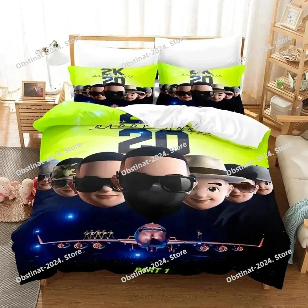 

3D Printing Daddy Yankee Bedding Set Duvet Cover Bed Set Quilt Cover Pillowcase Comforter king Queen Size Boys Adult Bedding Set