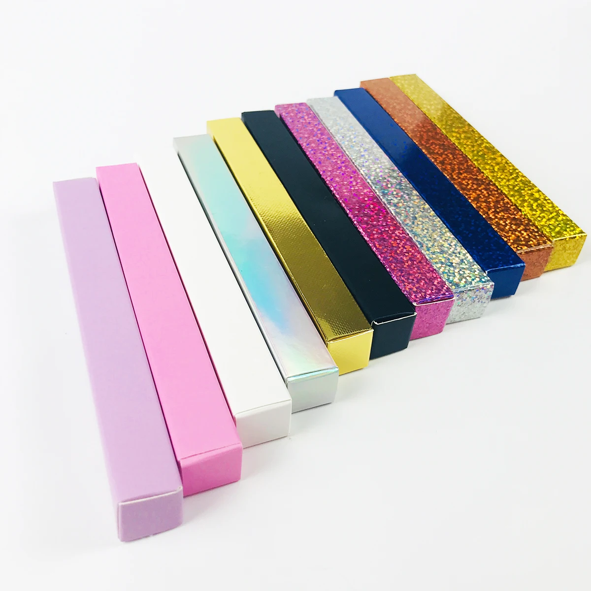 Wholesale Adhesive Eyeliner Boxes Package Lash Glue Pen Packaging Paper Box In Bulk Black/Pink/Holographic Cases Custom Logo