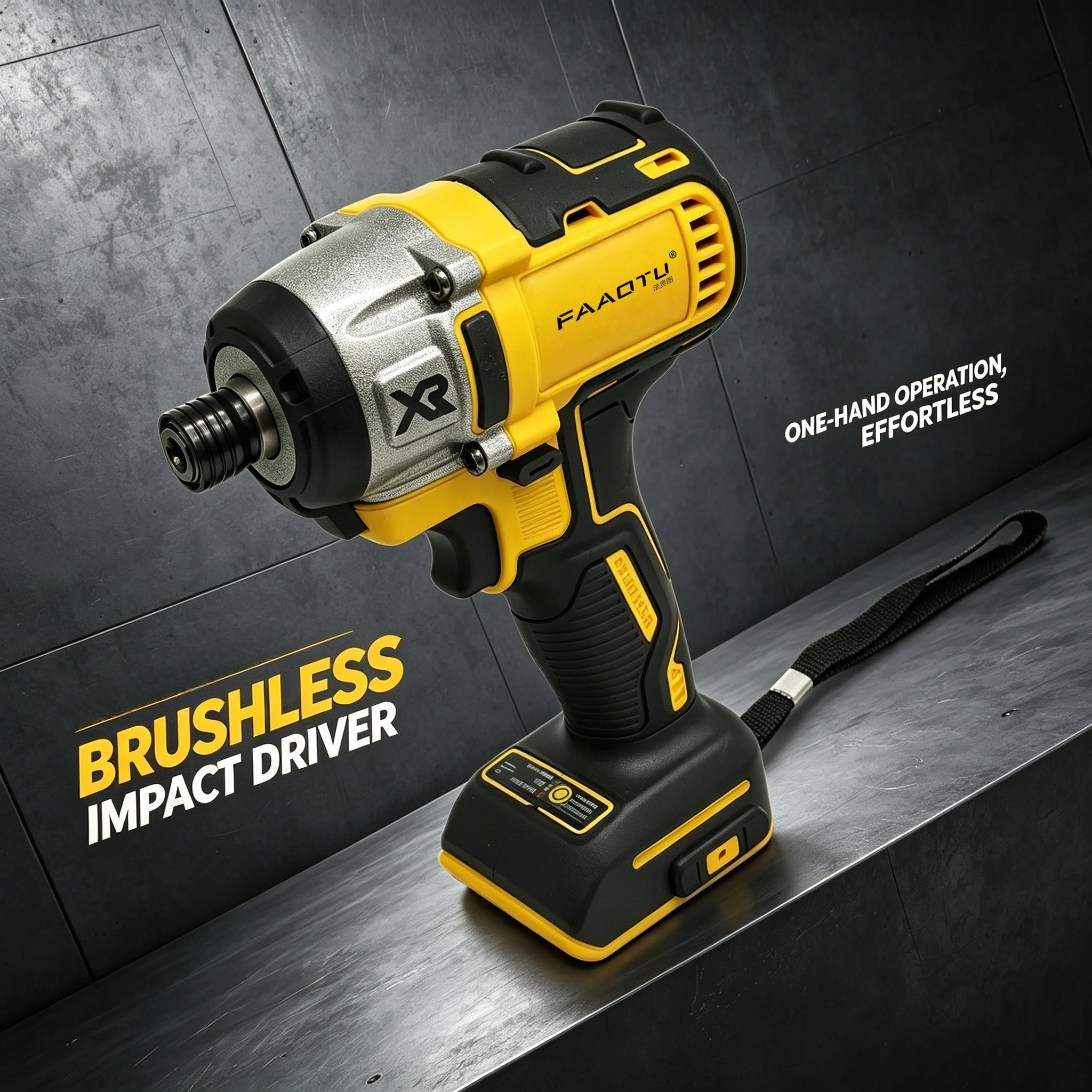 

FAAOTU 887 Heavy-Duty Impact Driver, Versatile for DIY &Construction,Same Dependability as DW Suitable for DW battery NO battery