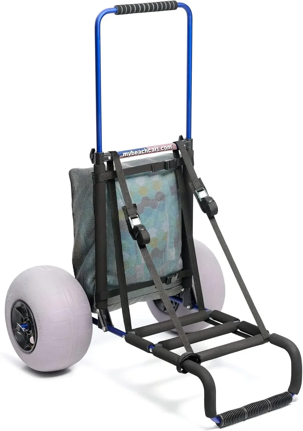 [عرض لفترة محدودة، اشترِ الآن! ]عربة الشاطئ الخاصة بي ®   عربة شاطئ أصلية قابلة للطي من الألومنيوم بدون صدأ حاصلة على براءة اختراع مقاس 13 بوصة ذات عجلات كبيرة