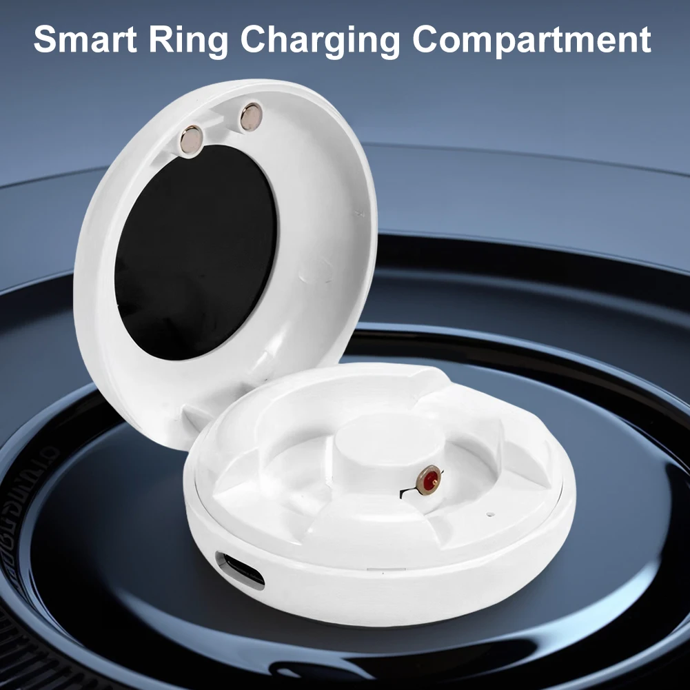 Smart Ring Charging Case 200mAh Type-C Smart Ring Charging with Charging Cable For S1 M1 R02 R03 R06 Smart Ring Accessories