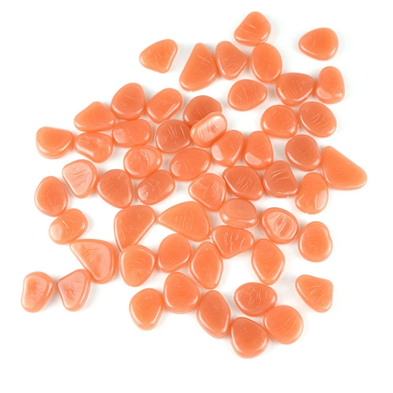 400 buah batu dekoratif menyala dalam batu gelap, dekorasi untuk gang, taman, jalan masuk atau tanaman rumah