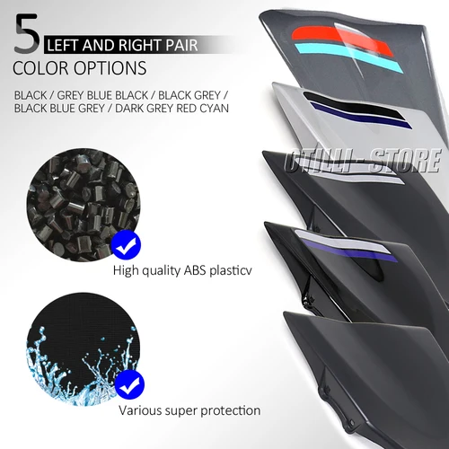 Imagen 2 del producto Nueva cubierta protectora de marco ABS para motocicleta, carenados de paneles laterales de relleno con Kit de montaje 2021 2022 para Yamaha MT-09 MT09 MT 09