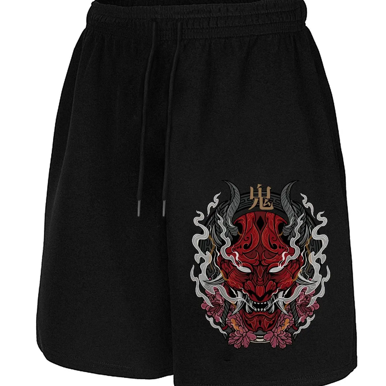 

Ghost Mask Red and Black Color Printed Shorts Casual Shorts Summer Outdoor Fitness Shorts