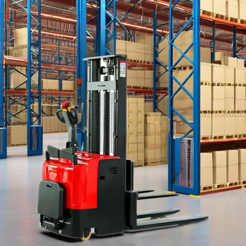 YG Hydraulic Manual Lift Stacker 1000kg 2m Height Pallet Forklift Warehouse Handling Equipment