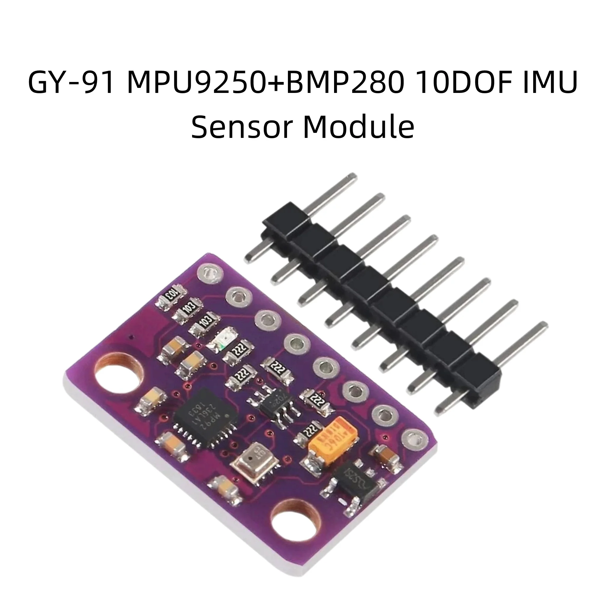 GY-91 MPU9250+BMP280 10DOF IMU Sensor Module Accelerometer Gyroscope Magnetometer Barometer Altitude Sensor for Arduino Raspberr